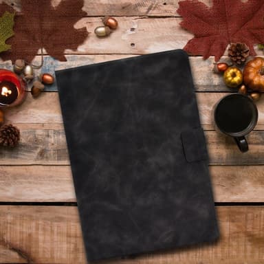 SKALO iPad 11"" (2025) PU-nahkainen Lompakkokotelo - Harmaa