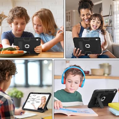 SKALO iPad 11"" (2025) Extra Shockproof Armor Iskunkestävä kuori - Musta