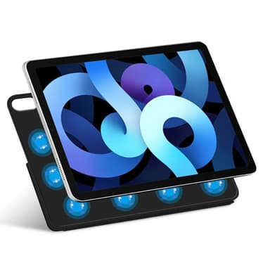 SKALO iPad Air 11 (2025) Magneettinen taittuva kotelo magneettisella takaosalla - Musta