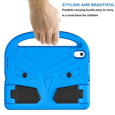SKALO iPad 11"" (2025) Lapsikuori kahvalla ja jalustalla - Sininen