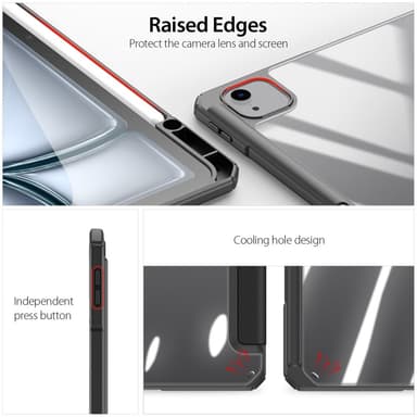 DUX DUCIS iPad Air 13 (2025) TOBY Series Trifold Suojakotelo - Musta