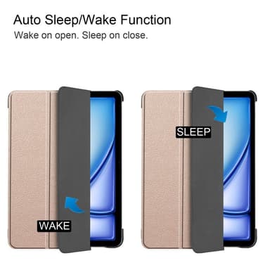 SKALO iPad Air 11 (2025) Trifold Kotelo - Kulta