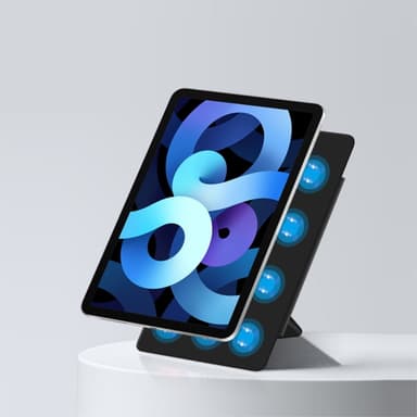 SKALO iPad Air 11 (2025) Magneettinen taittuva kotelo magneettisella takaosalla - Musta