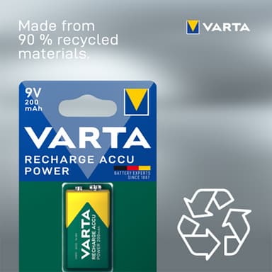 Varta Power 9V 200 Mah paristo (1 kpl)