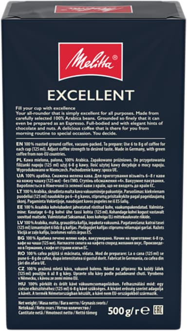 Melitta Excellent kahvijauhe 485 (500 g)