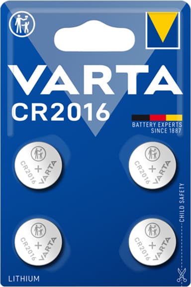 Varta CR 2016 paristot (4 kpl)