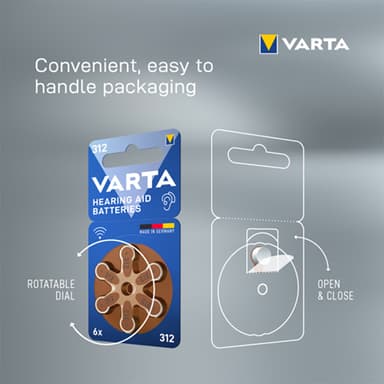 Varta 312 kuulokojeparisto 7042216 (6 kpl)