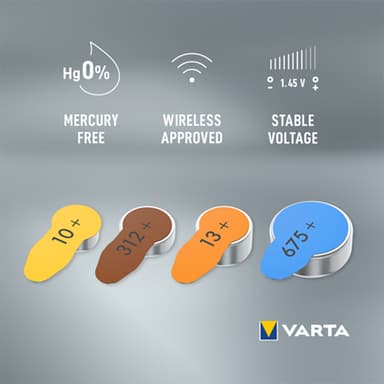 Varta 10 kuulokojeparisto 7042214 (6 kpl)