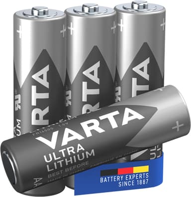 Varta Ultra Lithium AA paristot (4 kpl)