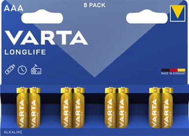 Varta Longlife AAA paristot (8 kpl)