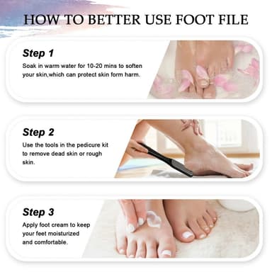 10 kpl/setti Jalkahoito Pedikyyri Callus Dead Skin Remover Jalkaviila Kovettumisen poisto