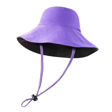 Hat Sun Hattu verkkolippis leveällä reunalla - violetti