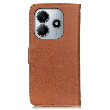 KHAZNEH Xiaomi Redmi Note 14 4G matkapuhelinkotelolle lehmännahakuvioinen