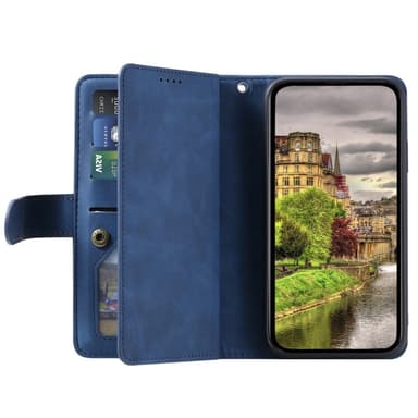 Xiaomi Redmi Note 14 4GC Kuori Vetoketjutaskulla ja 9 Korttipaikalla