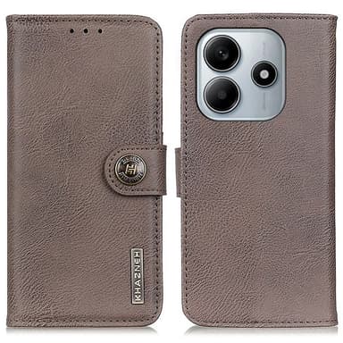 KHAZNEH Xiaomi Redmi Note 14 4G matkapuhelinkotelolle lehmännahakuvioinen
