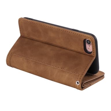 iPhone 16e Kuori Vetoketjutaskulla ja 9 Korttipaikalla