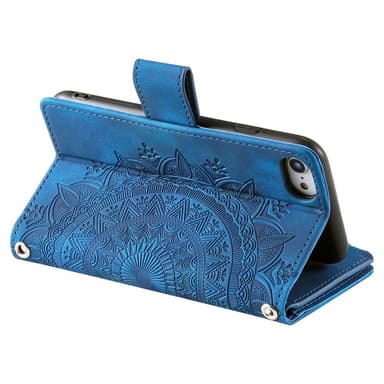 iPhone 16e -lompakkokotelon kuoren kuoren Mandala-kukkakuvio