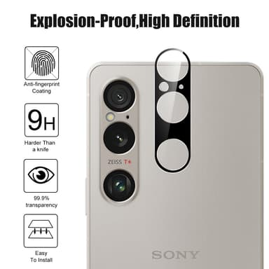 Sony Xperia 1 VI Kameran Linssikalvo Karkaistu Lasi Ultra Kirkas Linssinsuoja