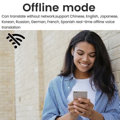 Bluetooth Translator Kääntäjä 144 kielellä Reaaliaikaiset kuulokkeet