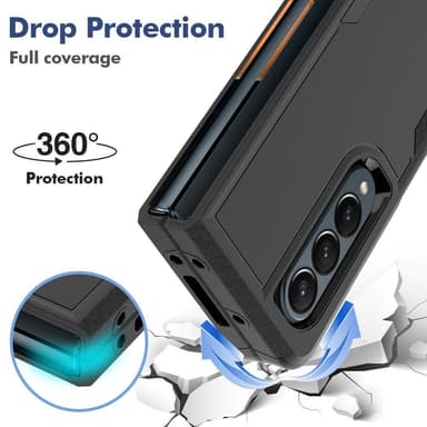 Samsung Galaxy Z Fold 4 5G PC + TPU taitettava puhelinkotelo pudotuskestävä takakansi