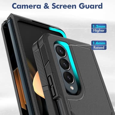 Samsung Galaxy Z Fold 4 5G PC + TPU taitettava puhelinkotelo pudotuskestävä takakansi