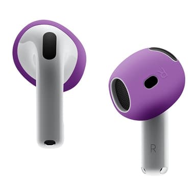 AirPods 4:lle liukumaton silikonikotelo, korvasuojat, nappikuulokkeet - Violetti
