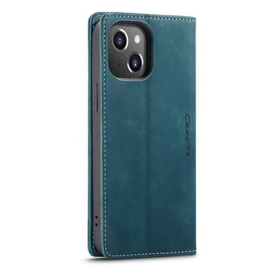 CASEME Retro lompakkokotelo iPhone 13 Prolle - Sininen
