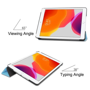 Apple iPad 10.2 2021/2020/2019 Kolminkertainen jalustakotelo - Vauvan sininen
