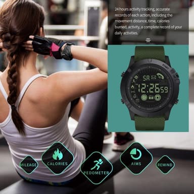 Smart Watch 24 tunnin aktiivisuusranneke 30m vedenpitävä Apple/Androidille -