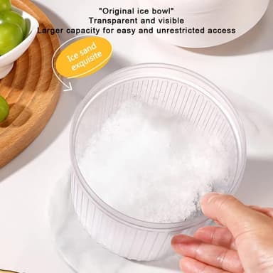 Shaved Ice jääkone Jäämurskain 2 jääpalaalustalla