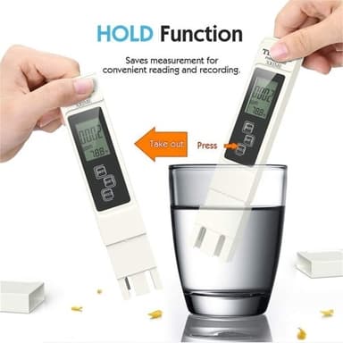 3-in-1 Digitaalinen ilmaisintesti vedenlaadulle LCD TDS EC TEMP -testikynä