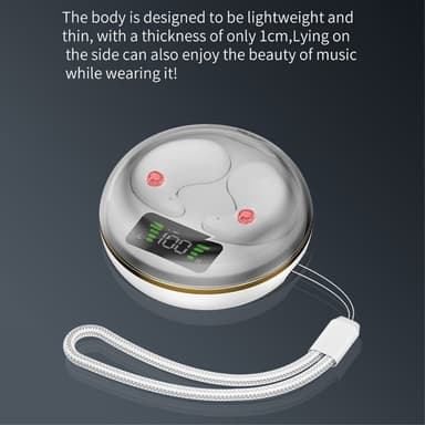 Unikuulokkeet Bluetooth-kuulokkeet Korvassa nukkumiseen - Vaaleanpunainen