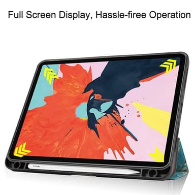 Apple iPad Air (2020) (2022) Kolminkertainen jalustallinen tablettikotelo - puu