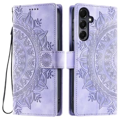 Samsung Galaxy A26 -lompakkokotelon kuoren kuoren Mandala-kukkakuvio