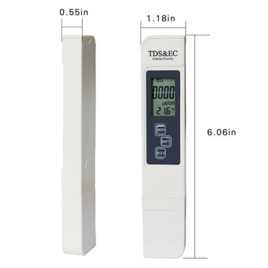 3-in-1 Digitaalinen ilmaisintesti vedenlaadulle LCD TDS EC TEMP -testikynä