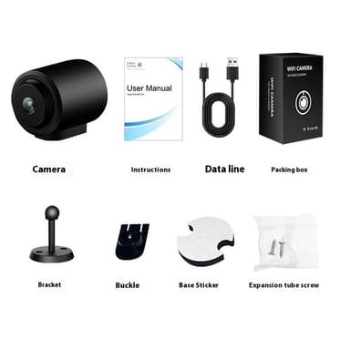 WiFi-valvontakamera Night Vision Motion Detection 130 asteen laajakulmavalvonta