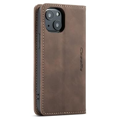 CASEME Retro lompakkokotelo iPhone 13: lle - Kahvi