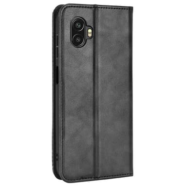 Lompakkoteline Käännettävä puhelinkotelo Samsung Galaxy Xcover 6 Pro 5G: lle - musta