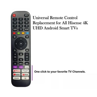 Kaukosäätimen korvaava EN2AE30H Hisense 4K UHD Android Smart TV:lle