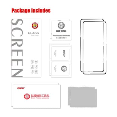 ENKAY HAT PRINCE 2Pcs Xiaomi 14T / 14T ProC Näytönsuoja Alumiini-Piilasi Kalvo
