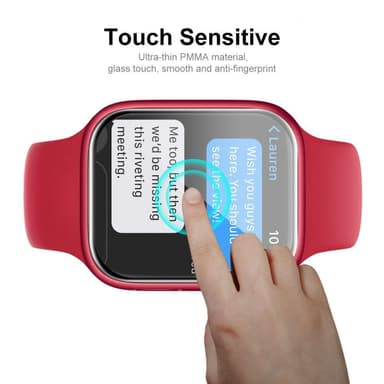ENKAY Apple Watch Series 7 41 mm täysi peitto karkaistu lasi 2 kpl