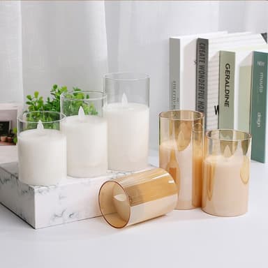 3 kpl Moving Flame Candle Light Decor LED-valo kaukosäätimellä