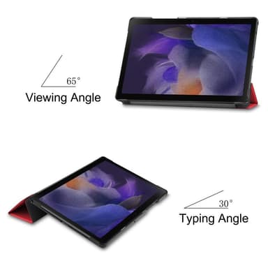 Kolminkertainen telinekotelo Samsung Galaxy Tab A8 10.5"" (2021) - Punainen