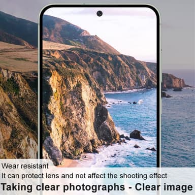 IMAK Samsung Galaxy S24 FE -kameran linssisuojalle karkaistu lasilinssikalvo