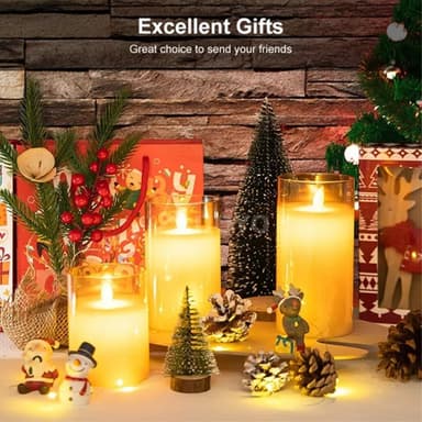 3 kpl Moving Flame Candle Light Decor LED-valo kaukosäätimellä