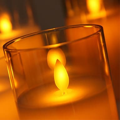 3 kpl Moving Flame Candle Light Decor LED-valo kaukosäätimellä