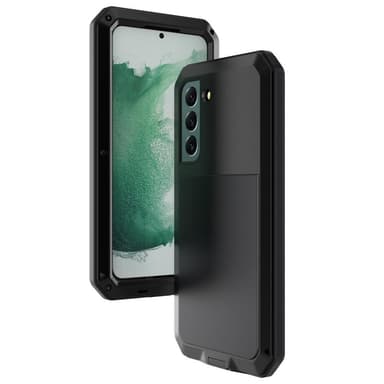 Samsung Galaxy S22 silikonimetallihybridipuhelinkotelo karkaistu lasi pölyä estävä