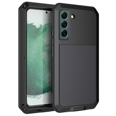 Samsung Galaxy S22 silikonimetallihybridipuhelinkotelo karkaistu lasi pölyä estävä