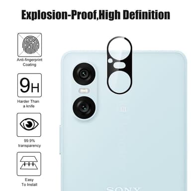 Sony Xperia 10 VI Kameran Linssikalvo Karkaistu Lasi Ultra Kirkas Linssinsuoja