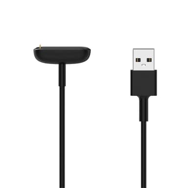 Fitbit Luxe/Charge 5 1m USB Latauskaapelin teline - Musta